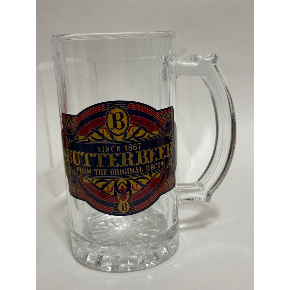 Harry Potter Universal Studios Butterbeer Glass Mugs Set of 2 Different Steins - Picture 8 of 16